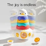 Novo Jenga de Patinhos Fofos para Educação Infantil, Combinação de Ovos, Interativo Pais-Filhos, Empilhamento e Armazenamento Divertido — foto 5