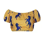 Conjunto Africano Feminino Top e Calças de Perna Larga Elegância e Conforto para diversas ocasiões, design exclusivo e autêntico. — foto 7