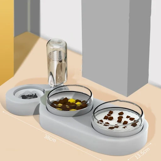 Title 6, Rice bowls for cats, dogs and pets. Automatic w...