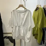 Women's Summer Loose And Irregular Top. Comfortable and airy for warm weather. Versatile casual top, perfect for a relax — photo 3