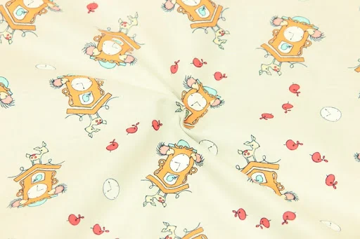 Title 3, Plain Cotton Fabric Nordic Style Printed for Ha...