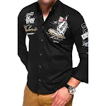 Fashionable Personality Printed Youth Shirt, express your unique style with this trendy shirt, perfect for young individ — photo 4