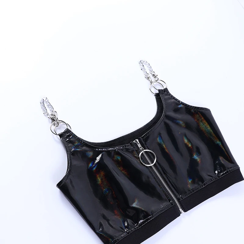 Title 3, Deep V Small Strap Chest Top. Designed for a fl...