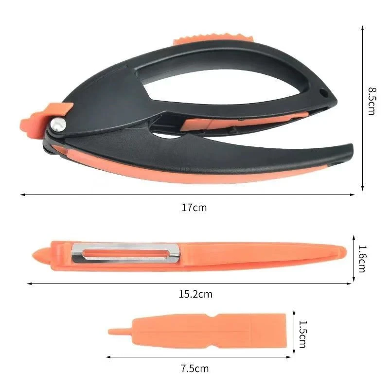 Title 2, Manual Multifunctional Household Garlic Press S...