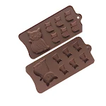 Siliconen chocoladevorm en koekjesvorm. Veelzijdige ijsblokjeshouder. Eenvoudig te gebruiken, flexibel en anti-aanbaklaag. — foto 1