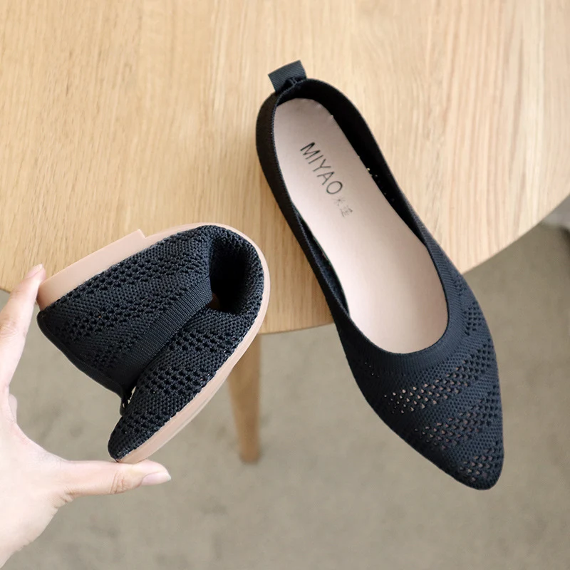 Title 2, Womens Flats Shoes Ballet Pointed Toe Slip On....