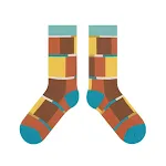 Cheerful Color Block Cute Japanese Style Korean Style Socks — photo 1