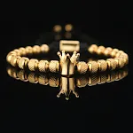 Gold Crown 6 Pineapple Beads
