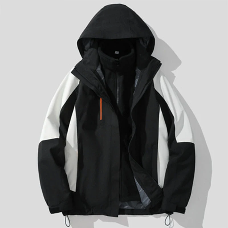 Giacca Outdoor Shell 3 in 1 Uomo e Donna Set due pezzi Impermeabile Traspirante Adatta a tutte le attività all'aperto. — foto 10