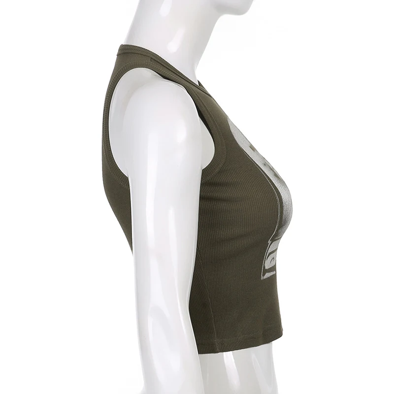 Kort basic tie-dye-vest voor dames — foto 1