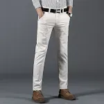 Men's Stretch Solid Color Business Straight-leg Casual Pants, comfortable and versatile for work or leisure, offering a — photo 3