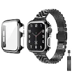Black Strap Black Silver Shell