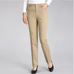 Pantalones Rectos Sueltos Blancos de Cintura Alta para un Look Elegante y Cómodo. Perfectos para el Día a Día y Versátiles. — foto 2