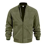 Men's suede solid color casual retro jacket, perfect for a relaxed and stylish look, offering comfort and a classic desi — photo 2
