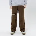 American Personality Jeans with Zipper, Worn Details, Burrs, Tassels and Hip Hop Design. Stylish and Unique Streetwear. — photo 9