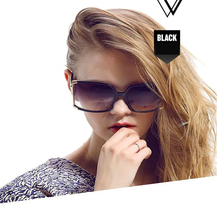 Title 13, Fashion Womens Large Frame Square Sunglasses