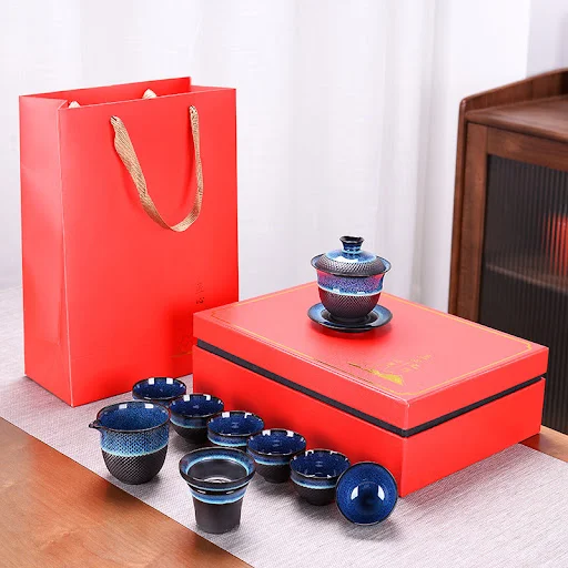 Title 4, Jumping Sword Tianmu Jun Kiln Jianzhan Tea Set ...