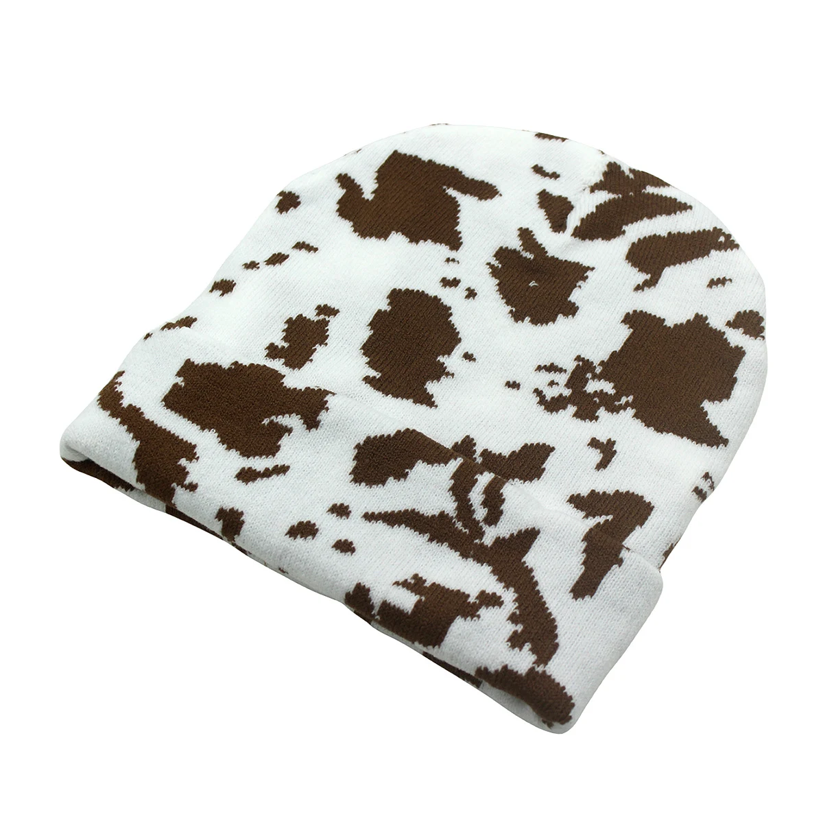 Title 7, Winter Warm Cow Pattern Knitted Hat For Men And...