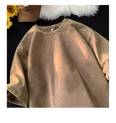 Title 5, Loose Trendy Versatile Half-length Sleeve Top –...