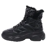 Botas de algodão com forro de lã para o inverno, sapatos quentes e confortáveis para manter seus pés aquecidos e protegidos do frio. — foto 2