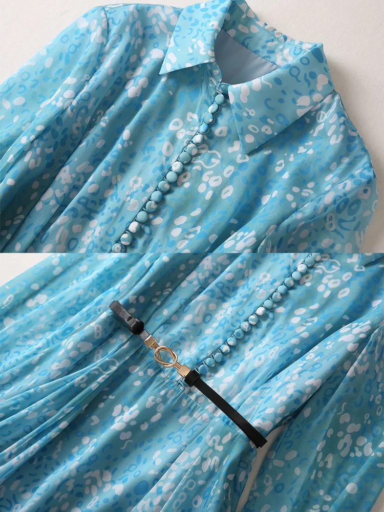 Robe élégante en mousseline imprimée pour femmes, parfaite pour vos événements. Confort et style assurés, pour une allure impeccable. — photo 6
