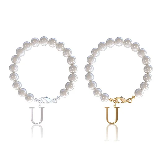 Title 3, Bracciale con lettere Abito in acciaio inossida...