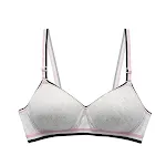 Sutiã esportivo feminino de algodão puro sem fio Roupa íntima fina de algodão Respirável e confortável para atividades físicas — foto 5