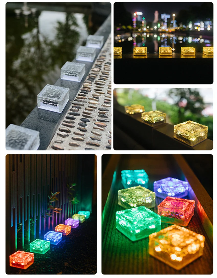 Title 2, Solar Ice Cube Buried Lights Landscape Path Dec...