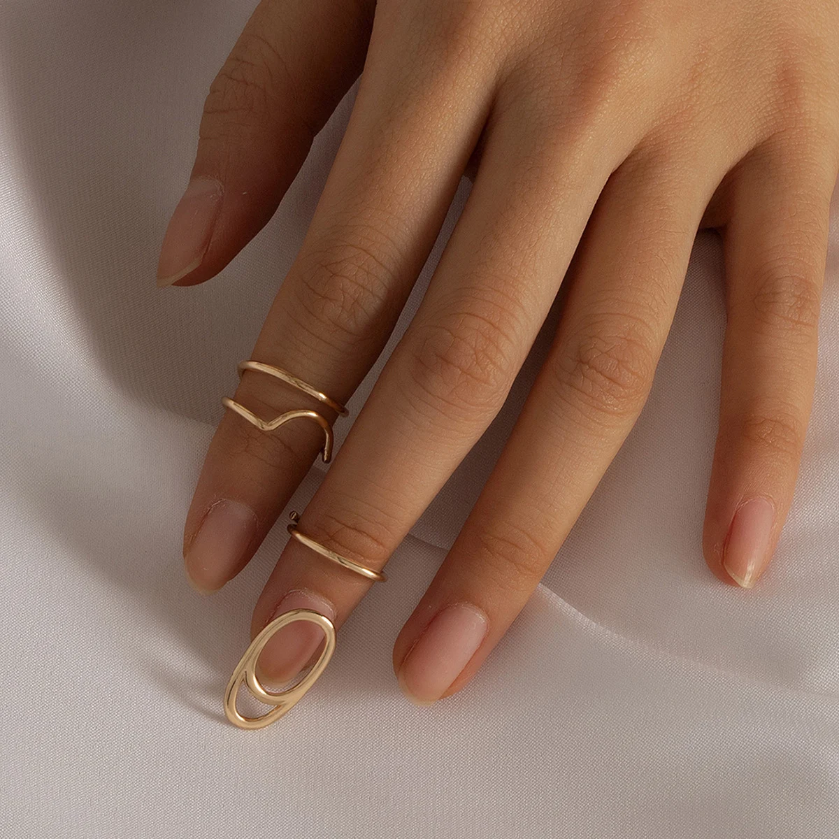 Fivela de dedo com conjunto de anel de cobre para uma pegada segura e elegante. Perfeito para uso diário e acessórios. — foto 10