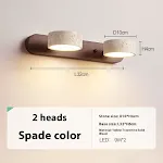 2Head Black Peach Wood