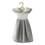 Gray White Skirt
