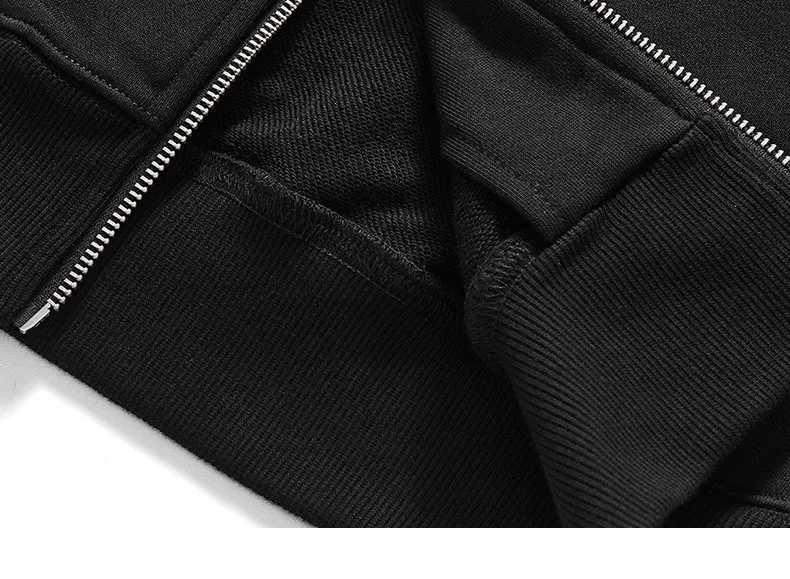 Title 8, Dragon Embroidery Long Sleeve Hooded Zipper Swe...