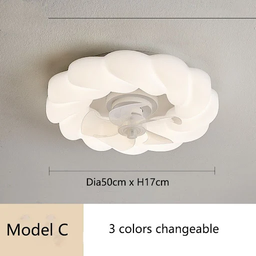 Title 8, Luminária Ventilador de Teto LED para quarto, s...