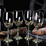 4green iris goblets