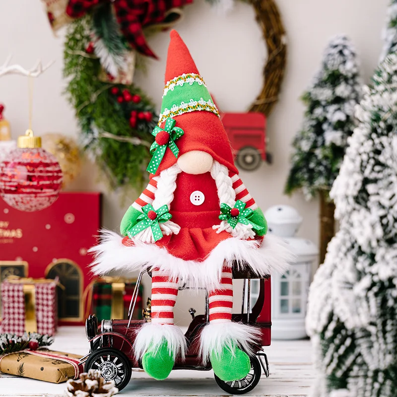 Enfeites Rudolf Boneca Sem Rosto para Decoração Natalina Crie um Ambiente Festivo e Charmoso Fácil de Exibir e Desfrutar em Casa — foto 2
