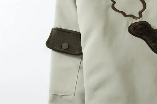 Title 3, Love Embroidered Colorblock Hood Jacket. A comf...