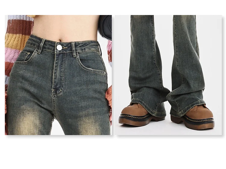 Title 5, Womens fleece-lined denim trousers, providing ...