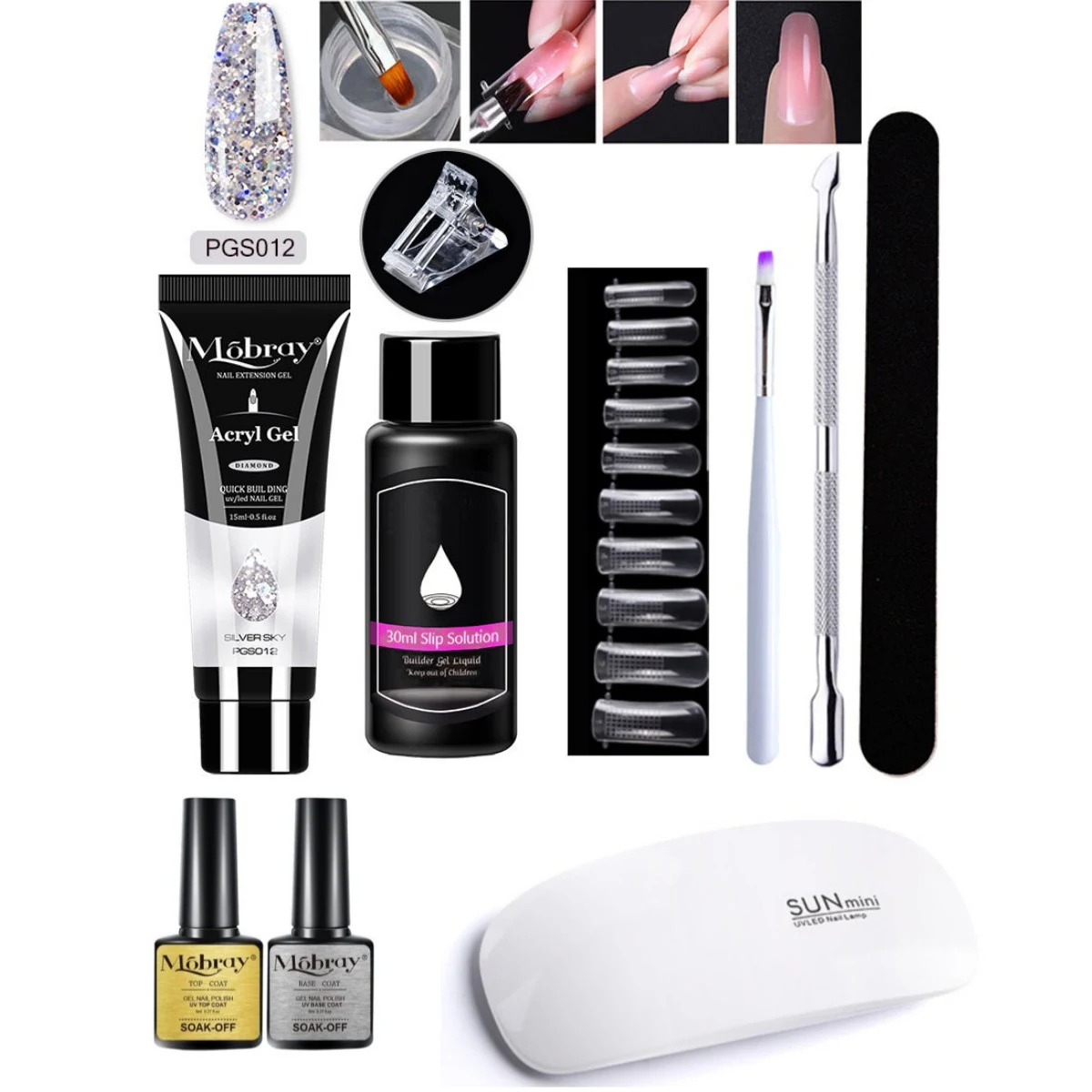 Kit Extensor de Cristal para Unhas 7 Peças — foto 35