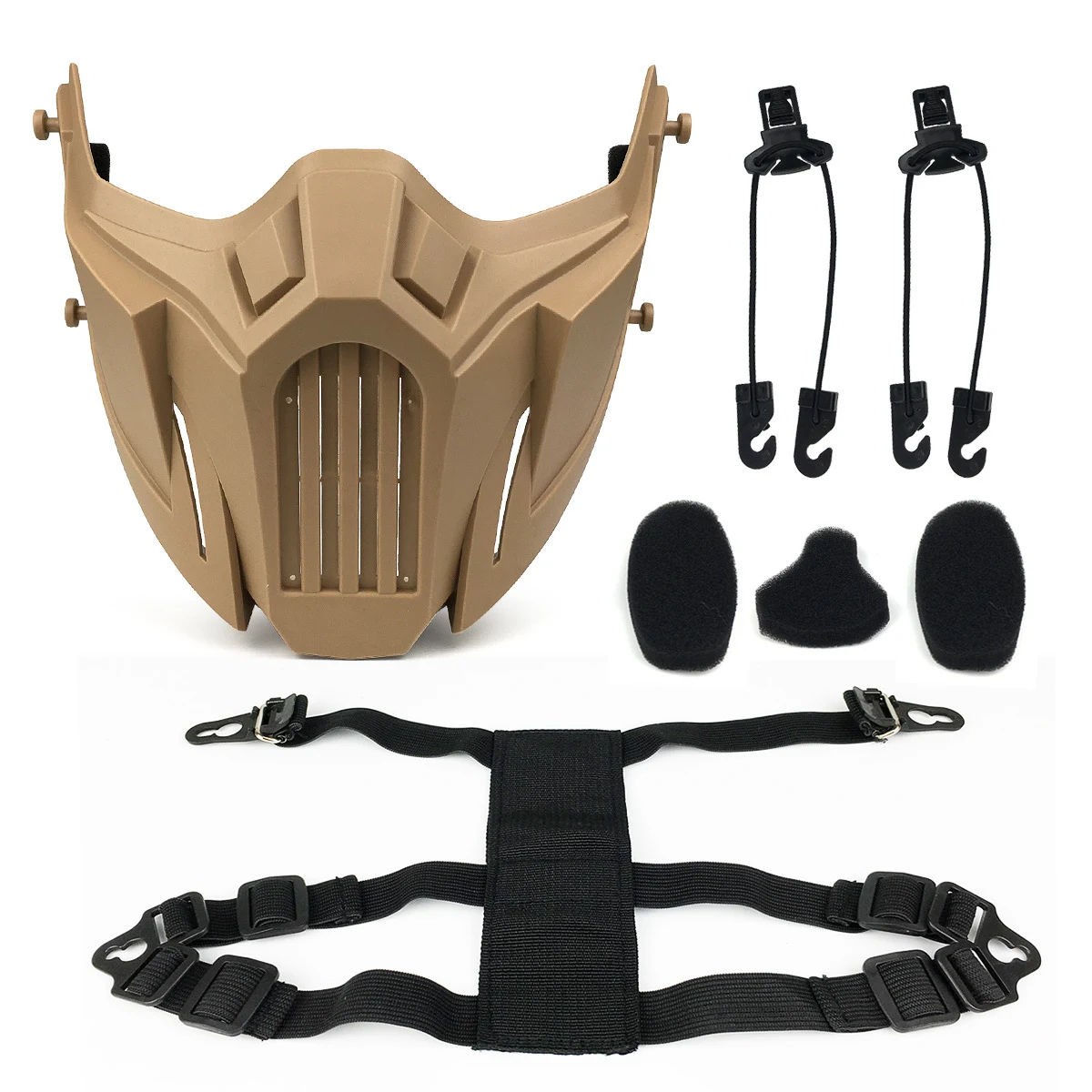 Title 7, War Wolf Half Face Protective Mask Durable faci...