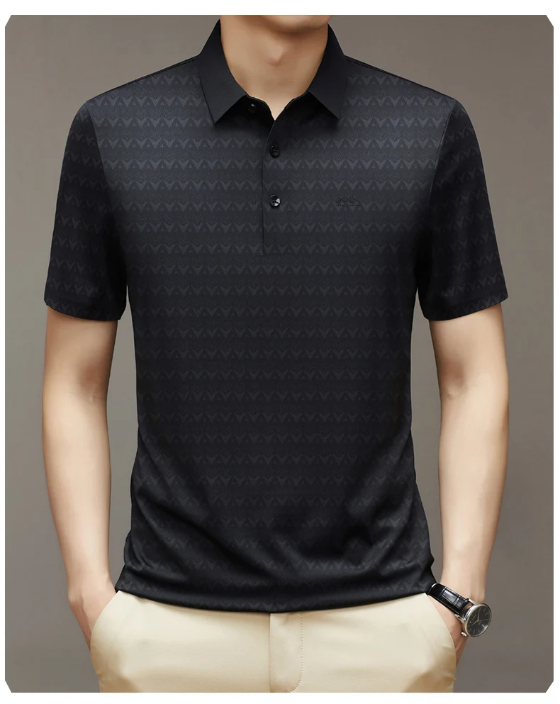 Men's Summer Ice Silk Short Sleeve T-shirt. Experience ultimate comfort and coolness in the heat. Breathable and lightwe — photo 27