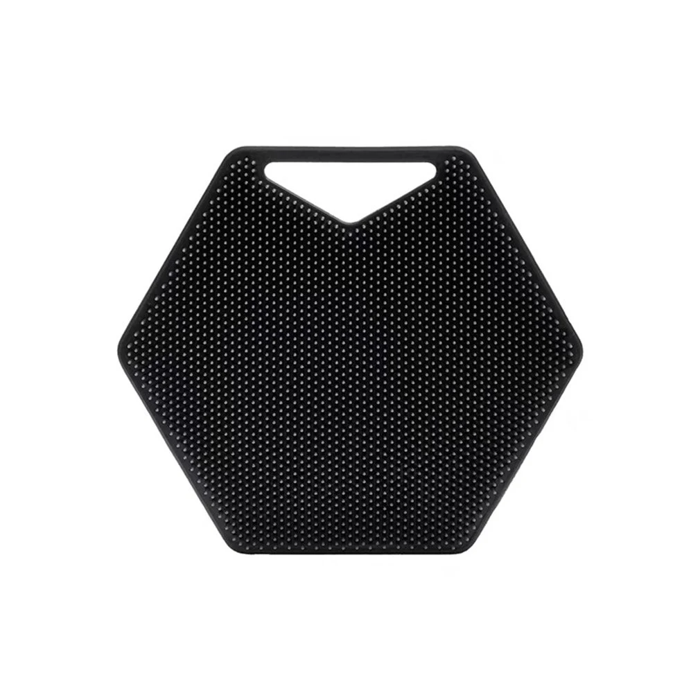 Escova de banho de silicone Polygon portátil montável na parede Limpeza suave e eficaz para o corpo Design prático e fácil de usar — foto 7