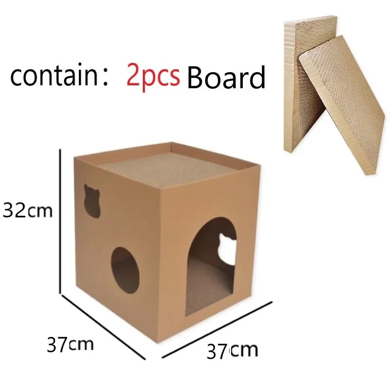 Title 8, Cat Cardboard Box Cat House Cat Scraper Sharpen...