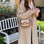Bolsa Carteiro de Lona para o Dia a Dia com Detalhes em Contraste – Design Quadrado e Perfeita para o Trabalho e Passeios Urbanos — foto 14