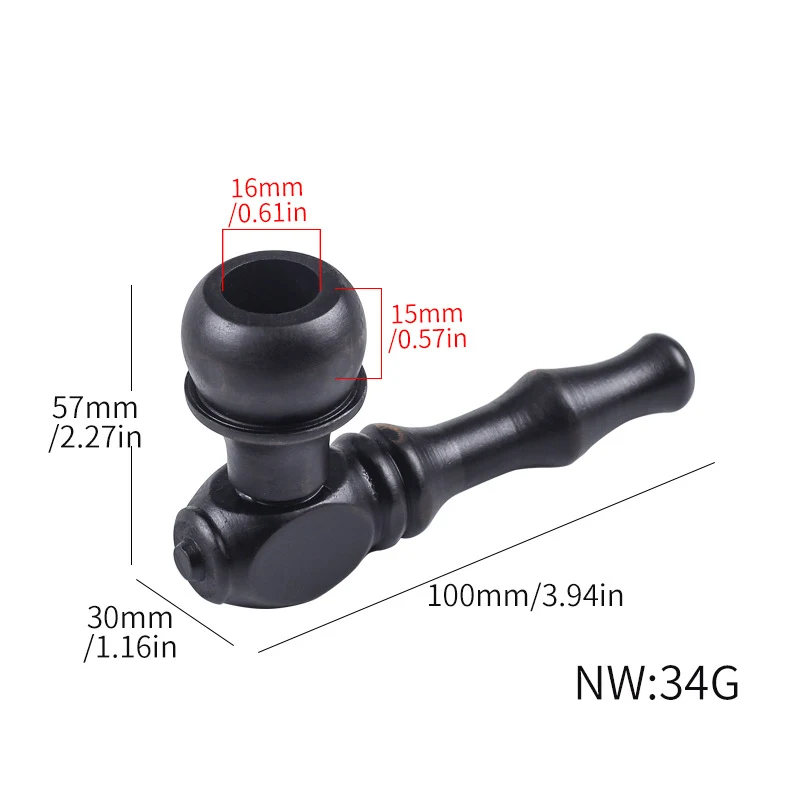 Men's small dry pipe handle piece. Enjoy a pure and discreet smoking experience. Compact design, perfect for travel. — photo 3