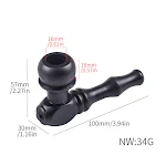 Men's small dry pipe handle piece. Enjoy a pure and discreet smoking experience. Compact design, perfect for travel. — photo 3