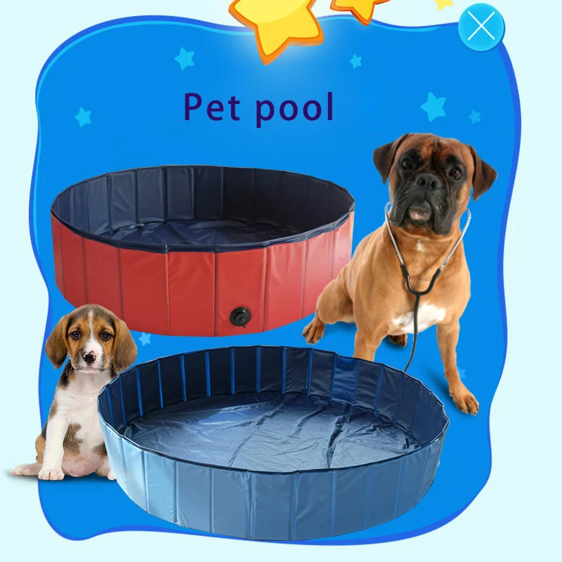 Faltbarer Hunde-Katzen-Pool Tragbare Badewanne für Haustiere Outdoor Kinder Bad Zubehör Tierreinigungsprodukte — foto 5