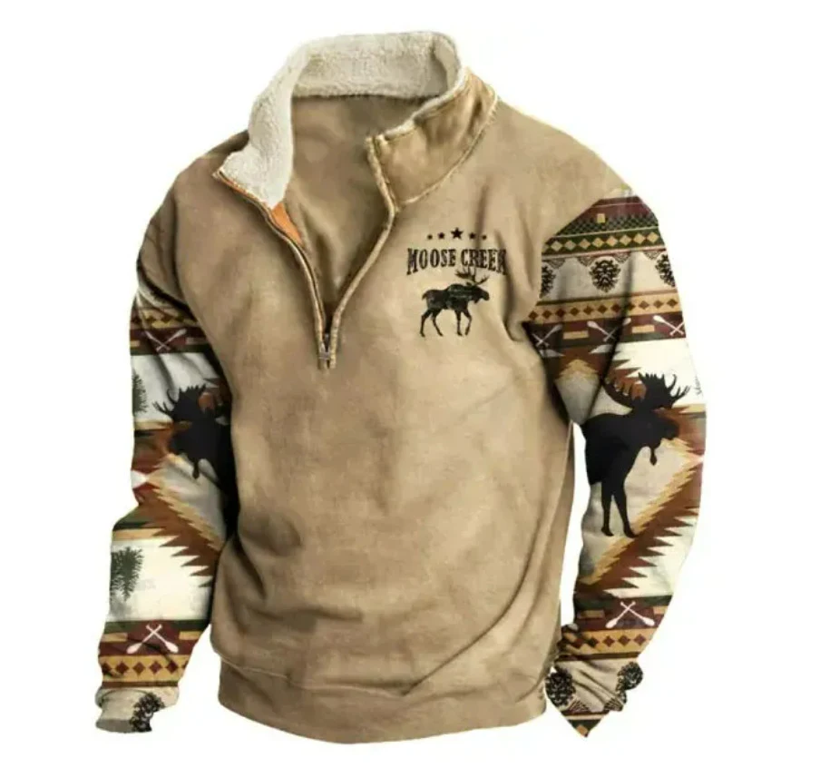 Suéter masculino de moda europeia e americana, ideal para homens modernos. Conforto e estilo em uma peça casual para diversas ocasiões. — foto 3
