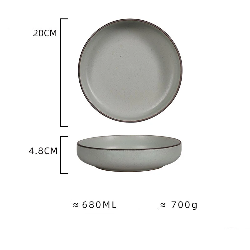 Title 4, Japanese Style Ceramic Retro Thick Tableware En...