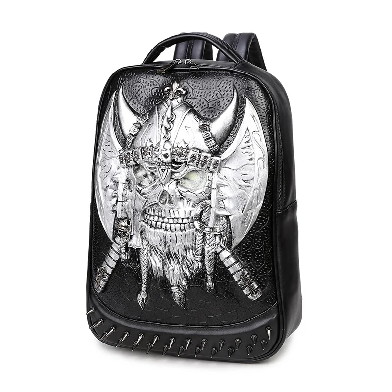 Title 7, Ghost Head Rucksack für Herren mit leuchtenden ...