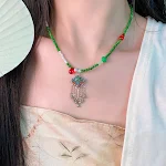 Colar de segurança Ruyi étnico feminino retrô — foto 3